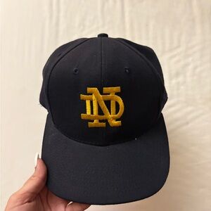 Navy Blue Cap with Gold Embroidery